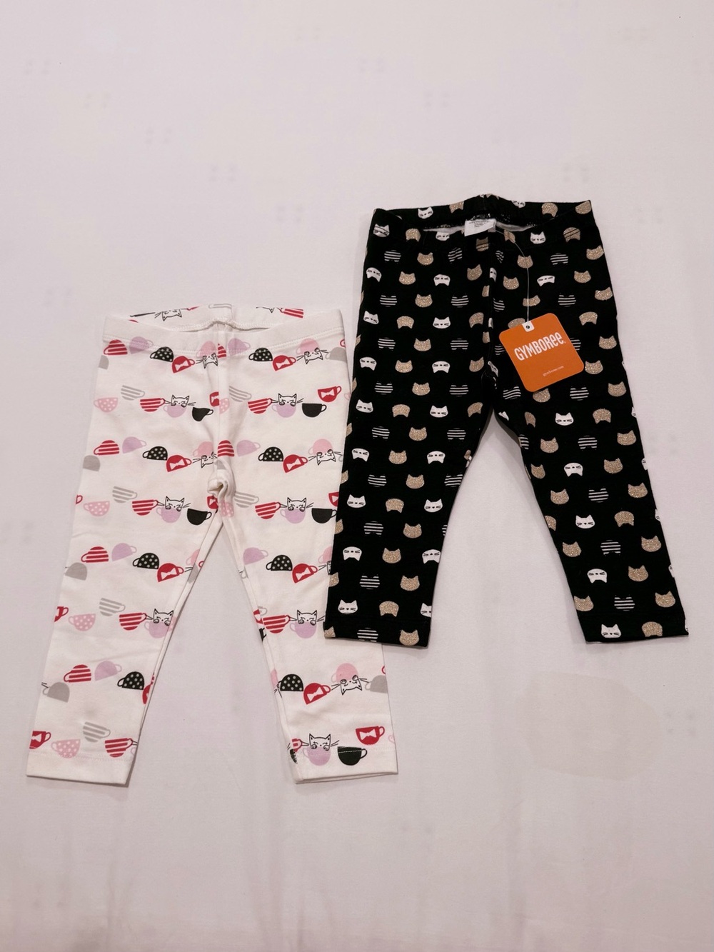 Gymboree Girls Cat Print Leggings Set